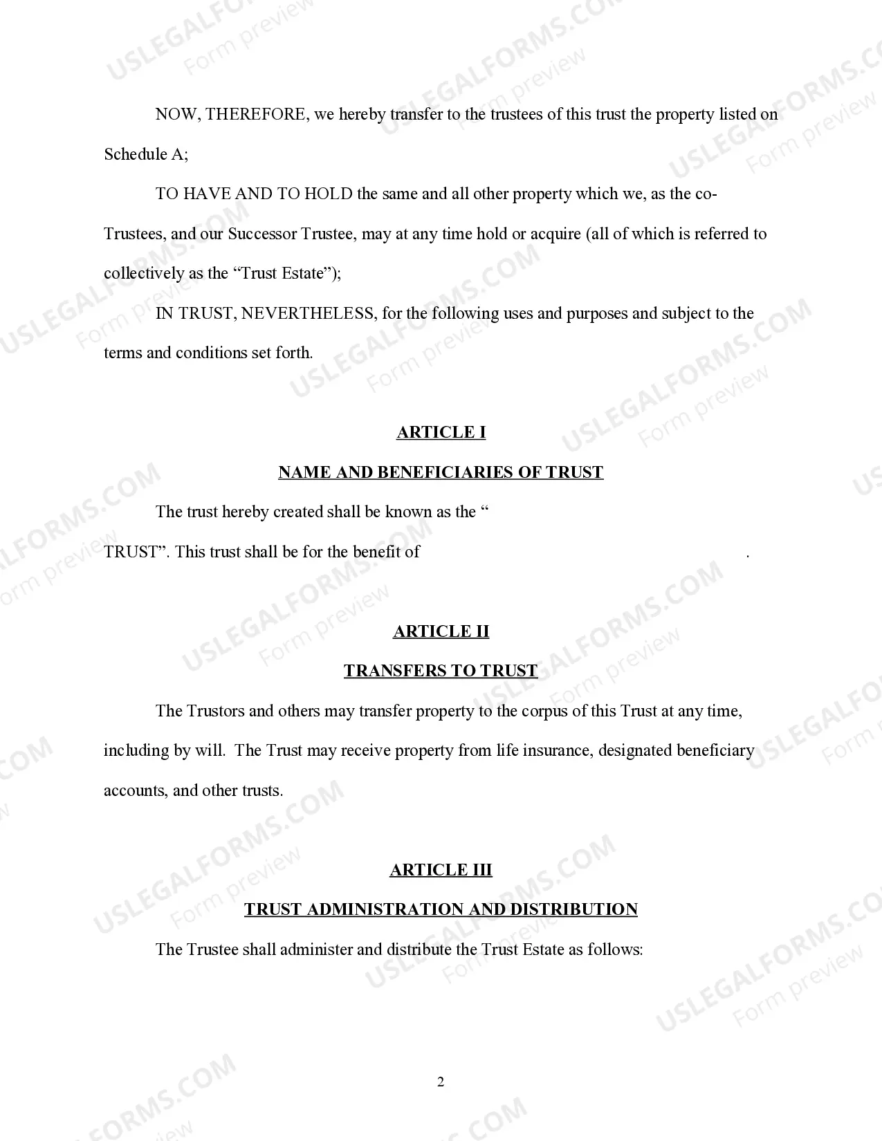 Preview Special Needs Trust