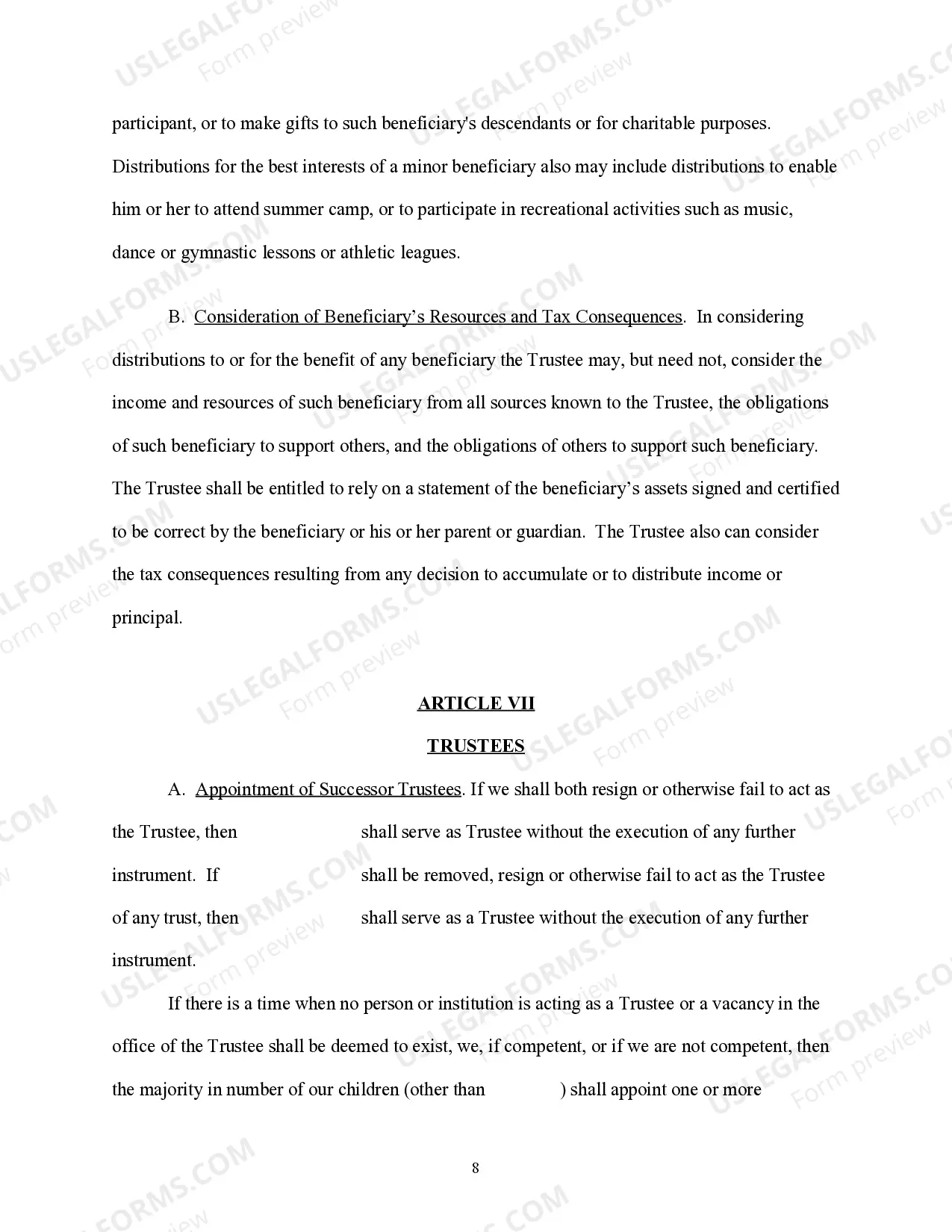 Preview Special Needs Trust