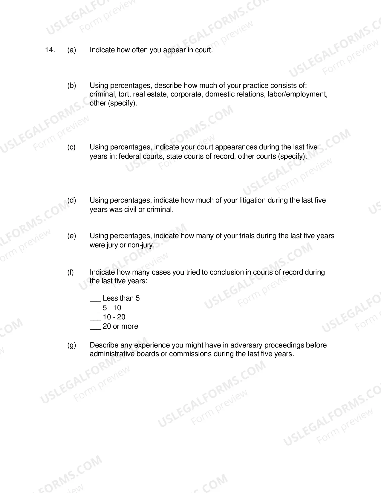 Preview District Court Judge Selection Questionnaire (PDF)Opens a New Window.