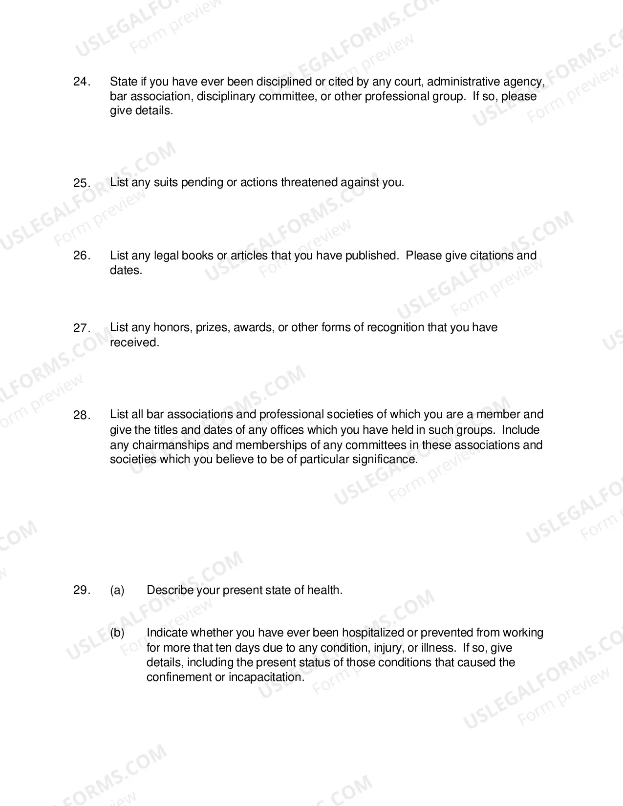 Preview District Court Judge Selection Questionnaire (PDF)Opens a New Window.