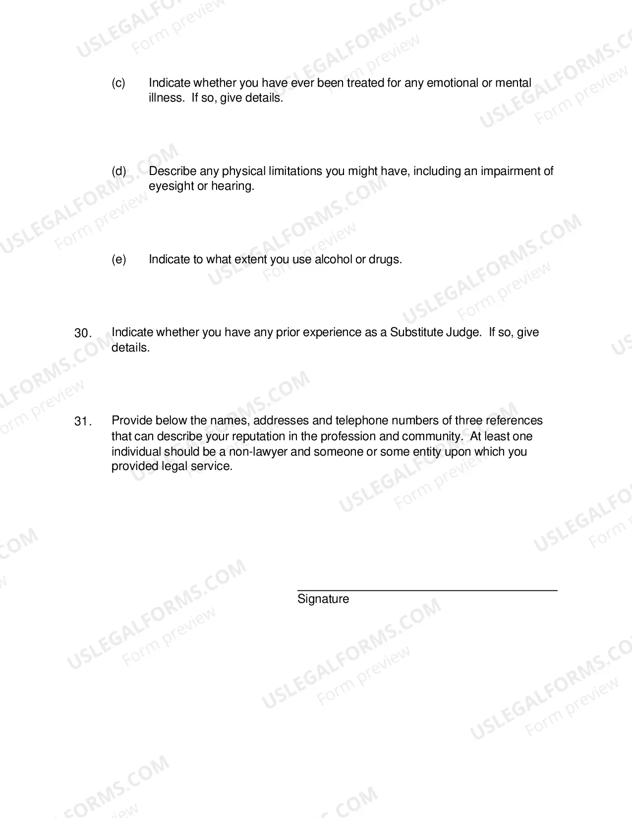 Preview District Court Judge Selection Questionnaire (PDF)Opens a New Window.