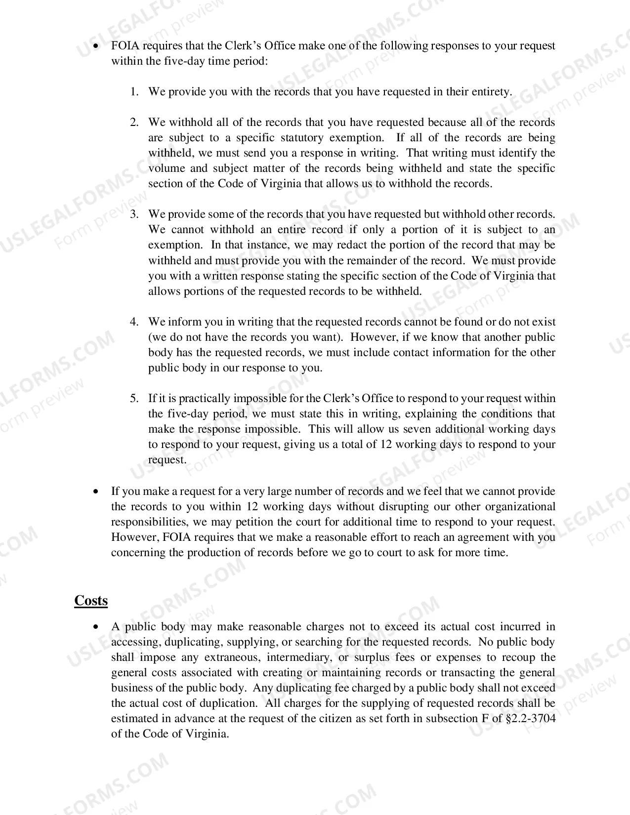 Preview FOIA Rights & Responsibilities