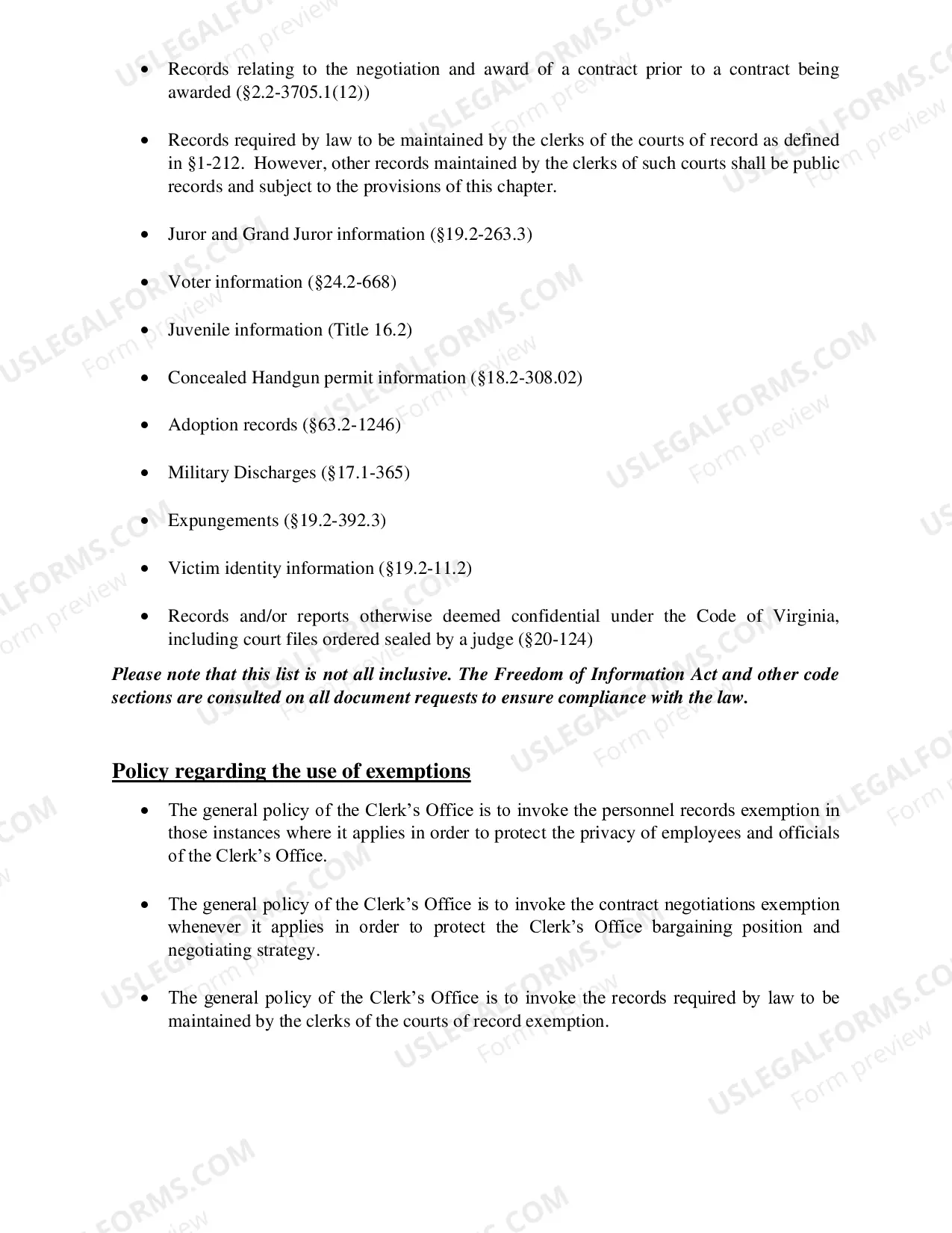 Preview FOIA Rights & Responsibilities