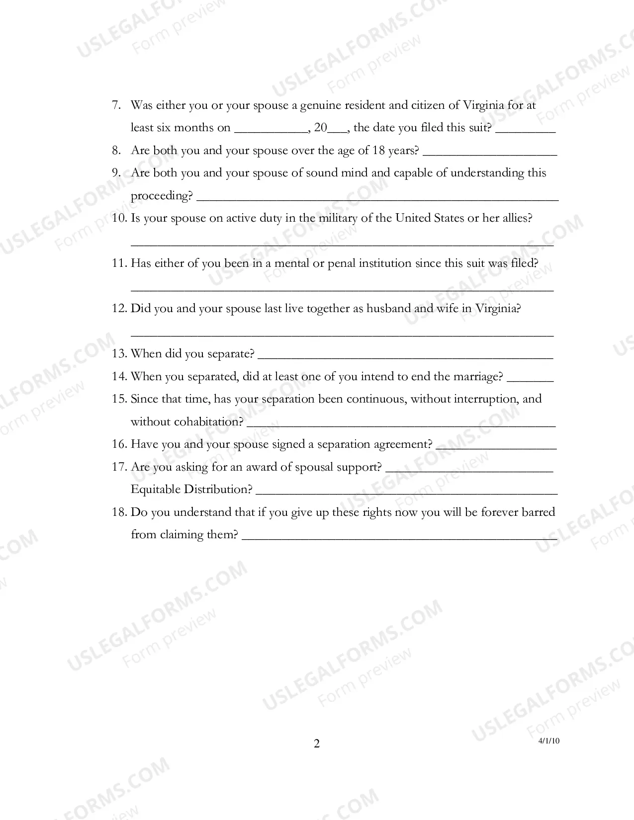 Preview Ore Tenus Testimony - Code of Virginia 20-106