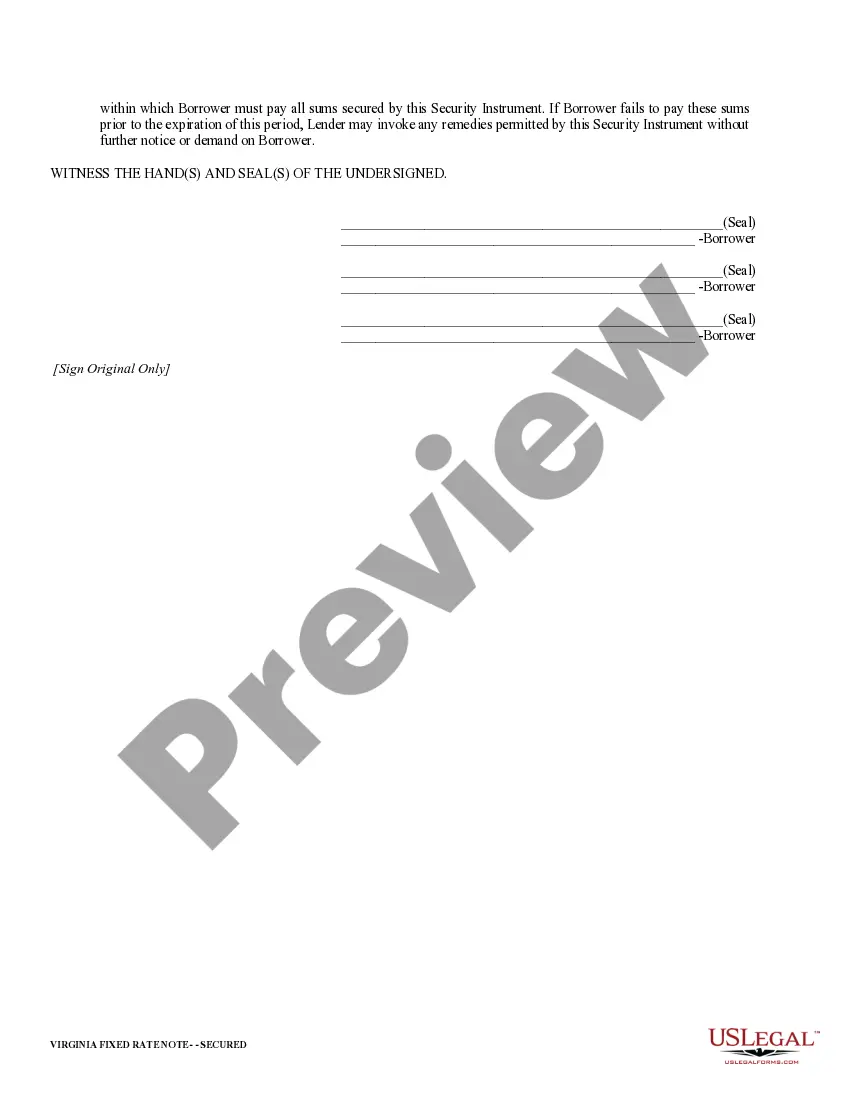 Get Virginia Secured Promissory Note Preview Virginia Secured Promissory Note