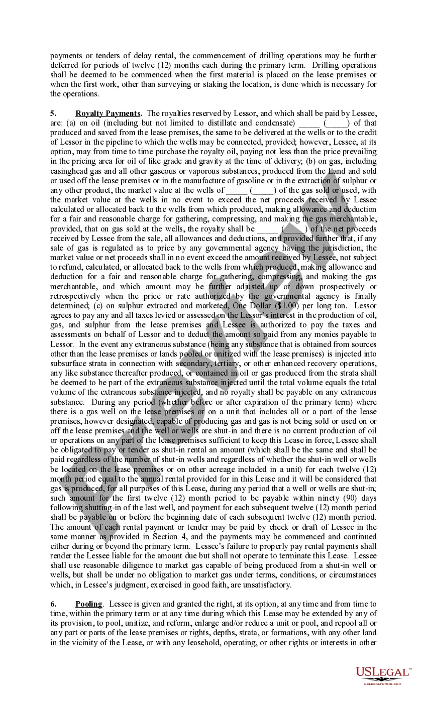 Preview Rental Lease Pooling Provision