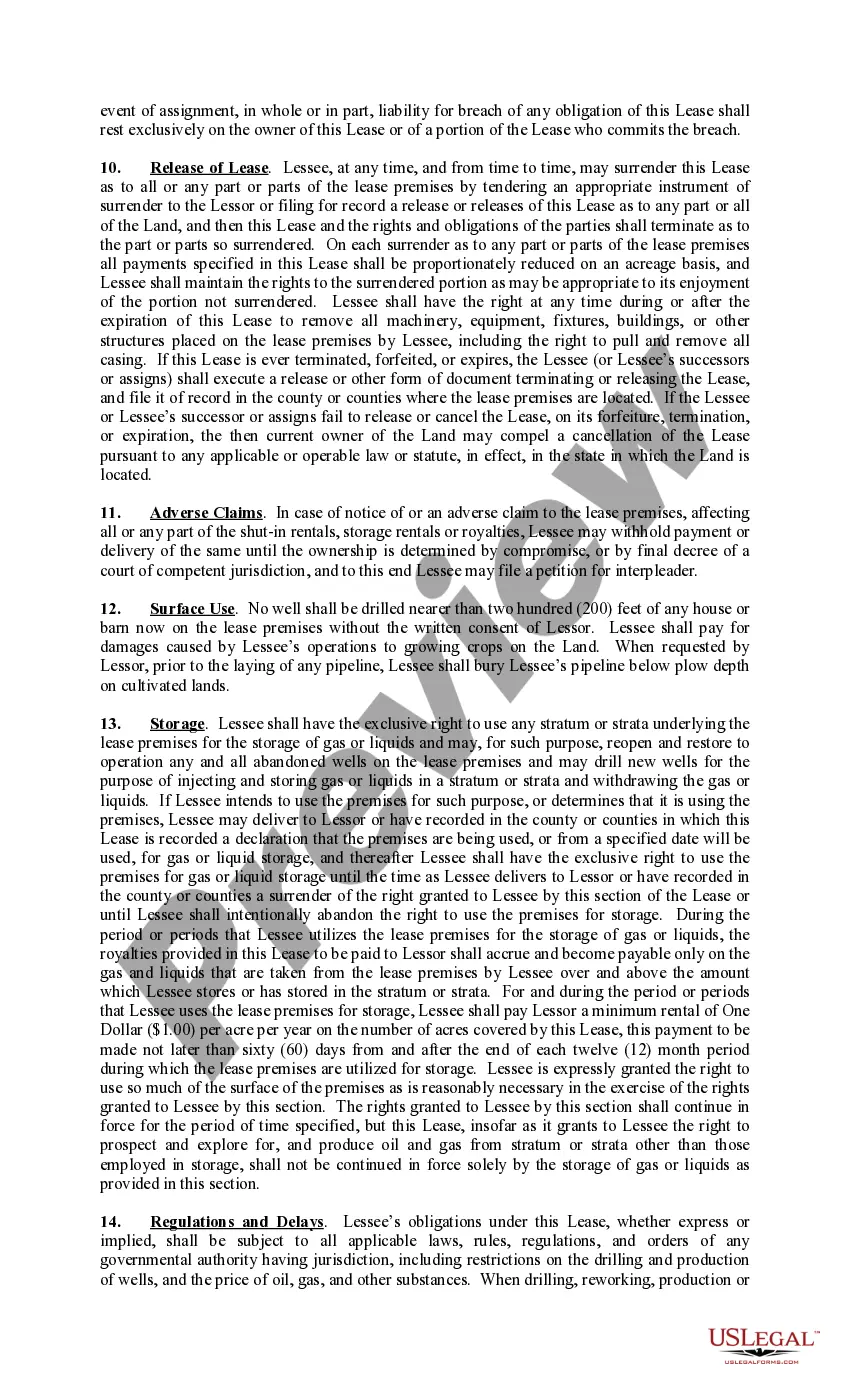 Preview Rental Lease Pooling Provision