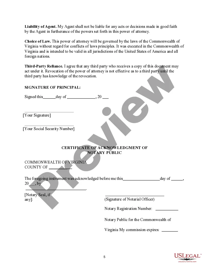 Get Springing Power of Attorney Preview Springing Power of Attorney
