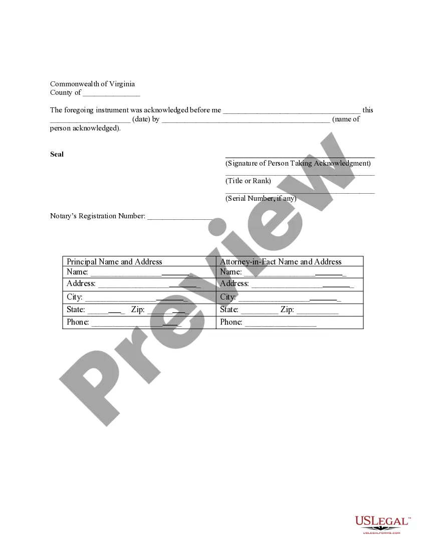 Preview Limited Power of Attorney where you Specify Powers with Sample Powers Included