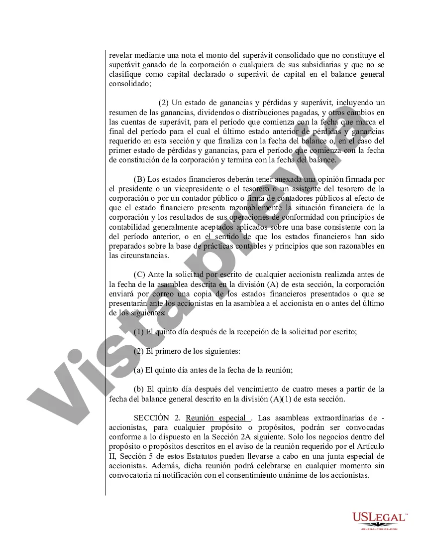 Preview Modelo de estatutos para una corporación profesional de Virginia