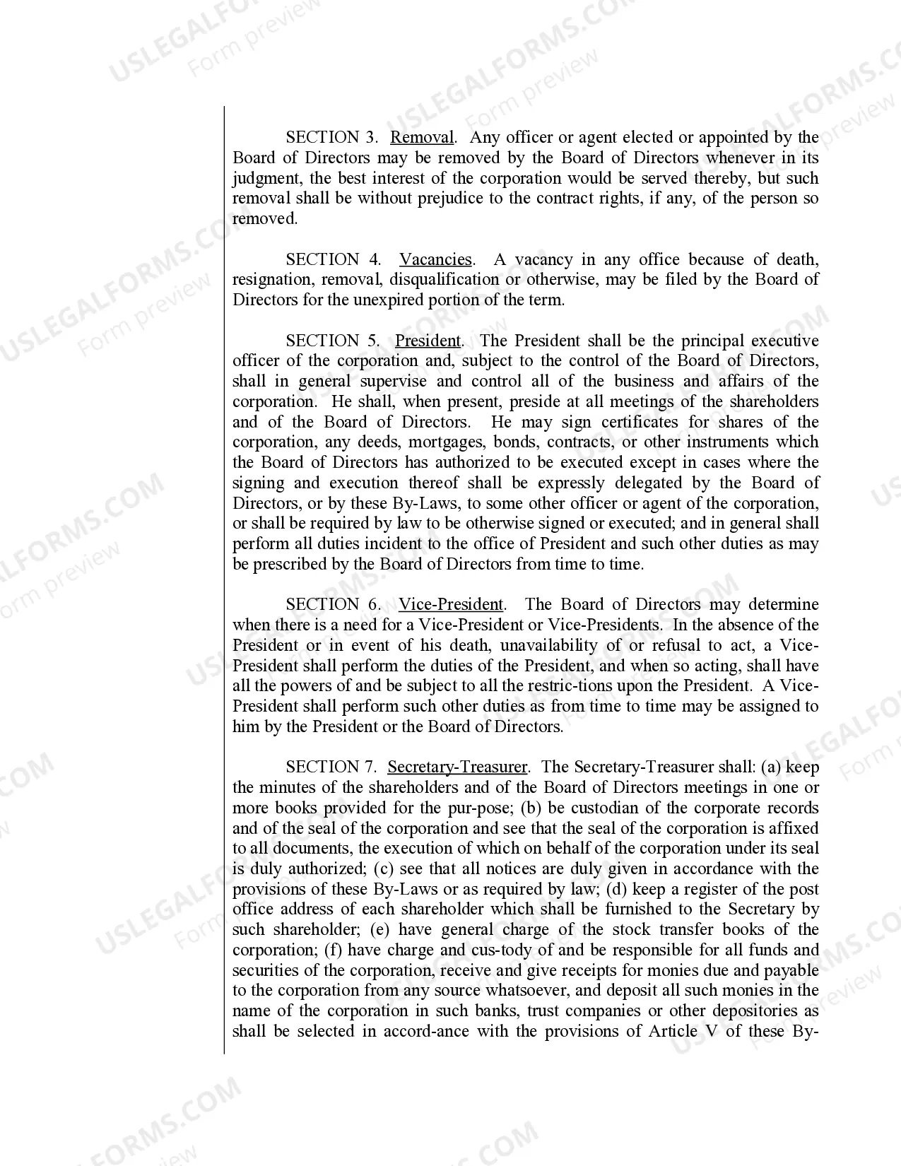 Preview Sample Bylaws for a Virginia Professional Corporation