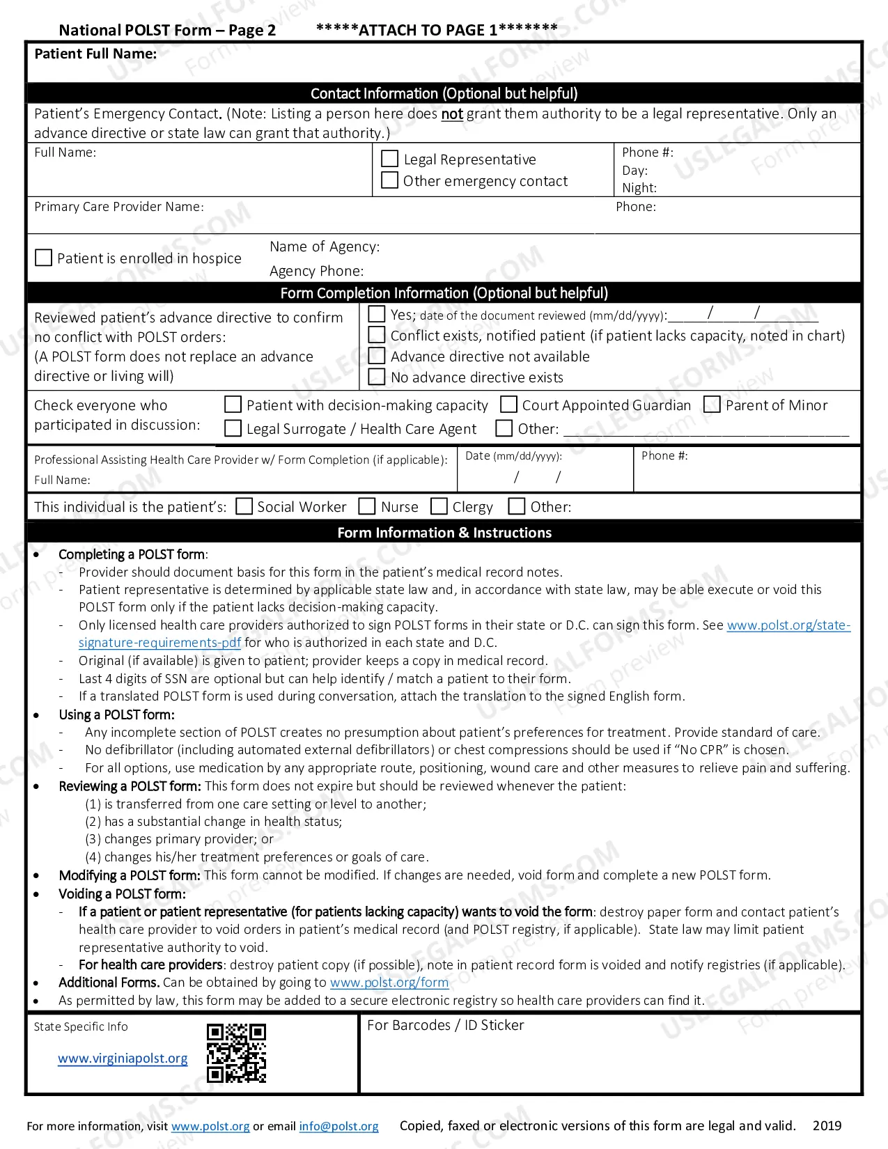Preview Virginia Portable Medical Order