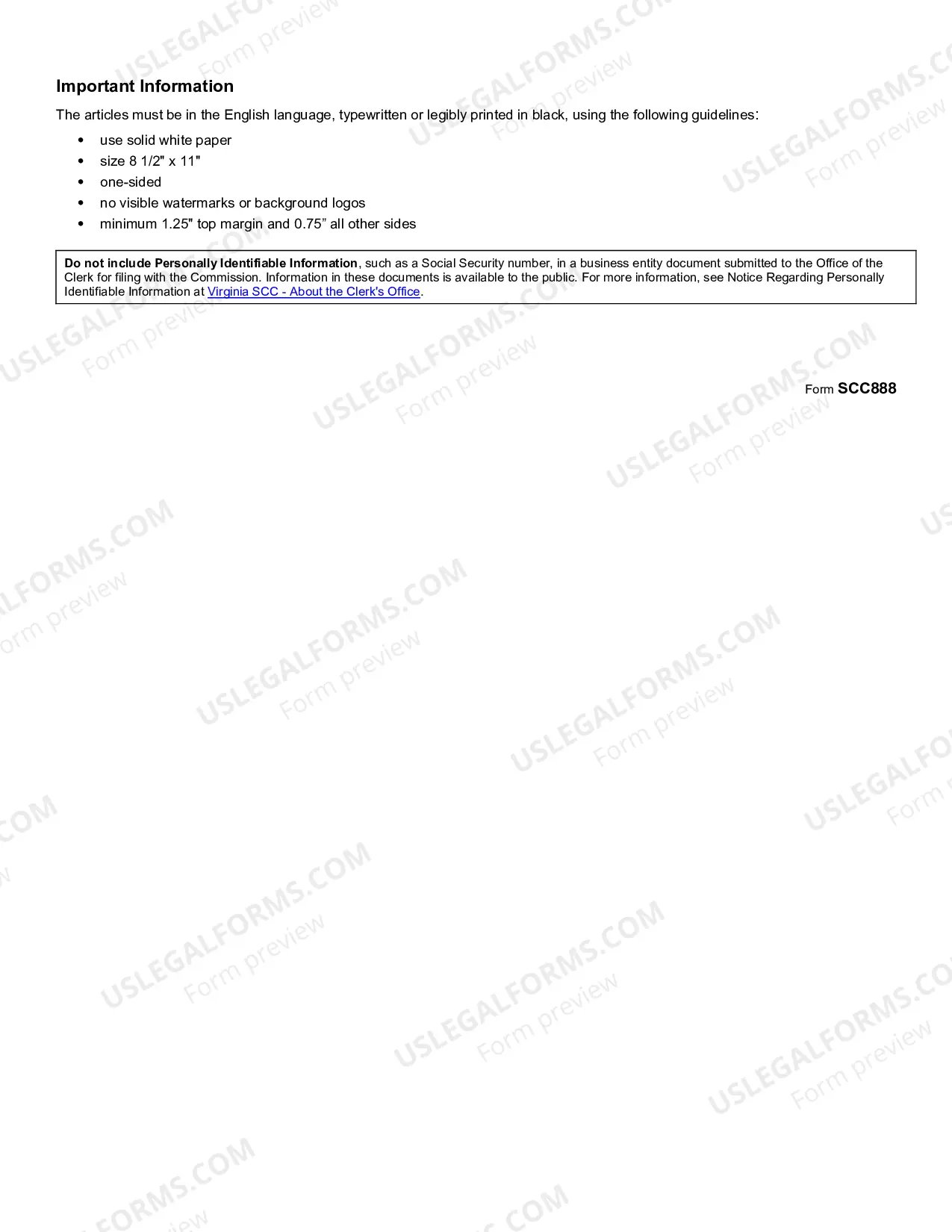 Preview Articles Of Amendment
