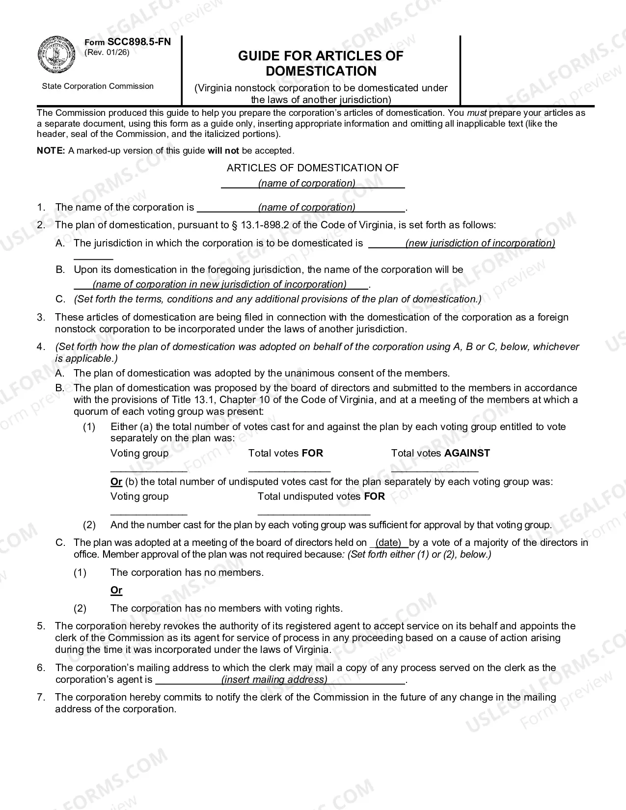 Preview Guide For Articles Of Incorporation Surrender