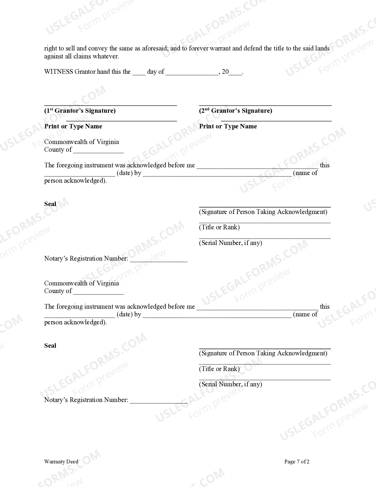 Preview Warranty Deed for Parents to Child with Reservation of Life Estate