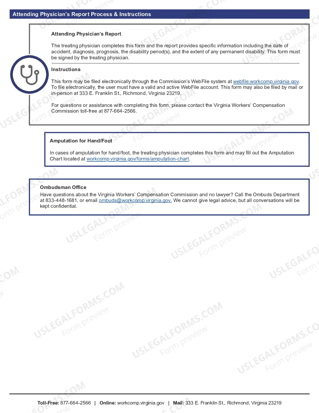 Preview Attending Physician Report