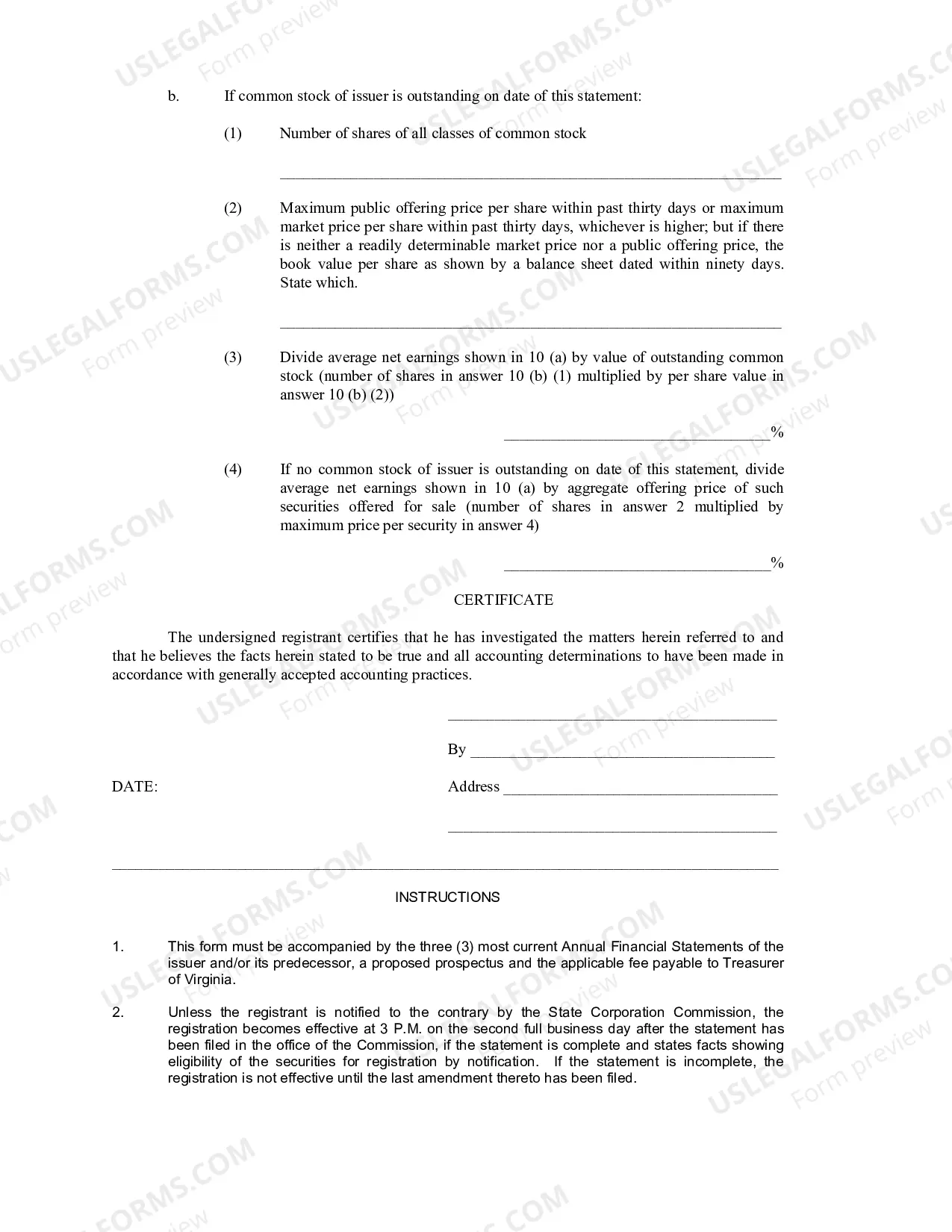 Preview Registration by Notification - Original Issue