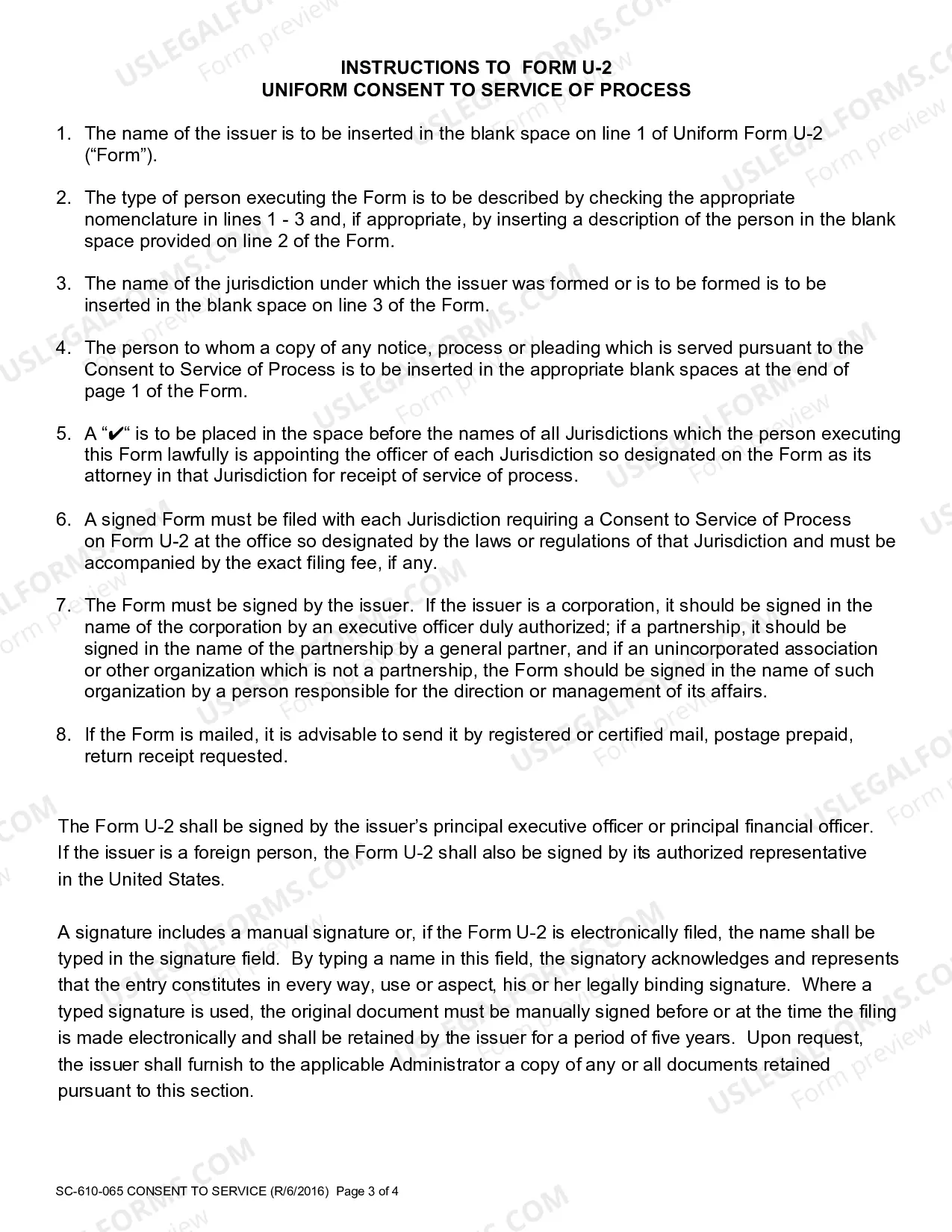 Preview Uniform Consent to Service of Process