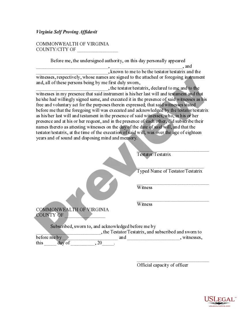 Preview Codicil to Will Form for Amending Your Will - Will Changes or Amendments