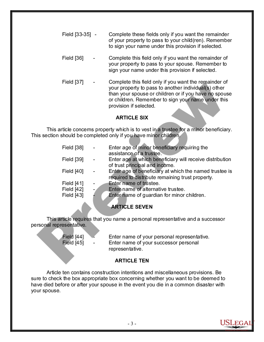 Virginia Last Will and Testament for other Persons | US Legal Forms