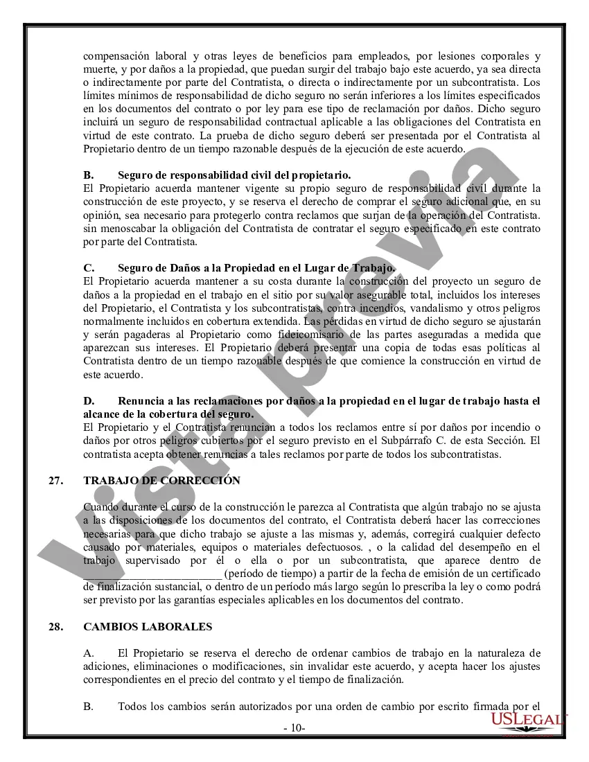 Preview Contrato Comercial para Contratista