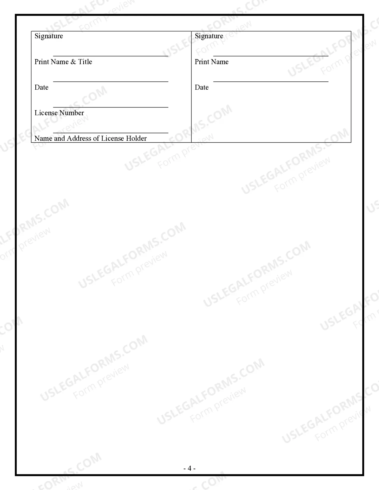 Preview Residential Cleaning Contract for Contractor