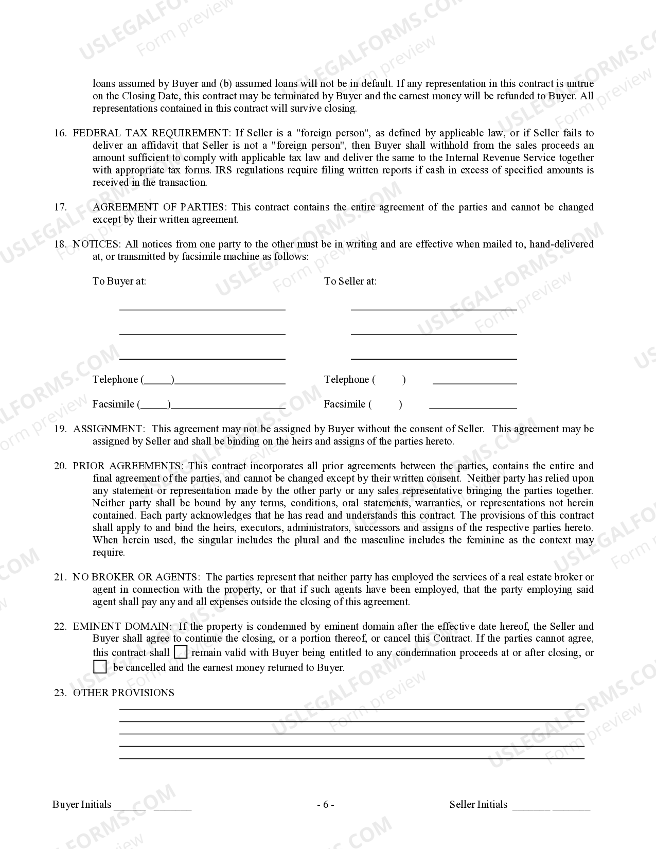 Vermont Contract for Sale and Purchase of Real Estate with No Broker