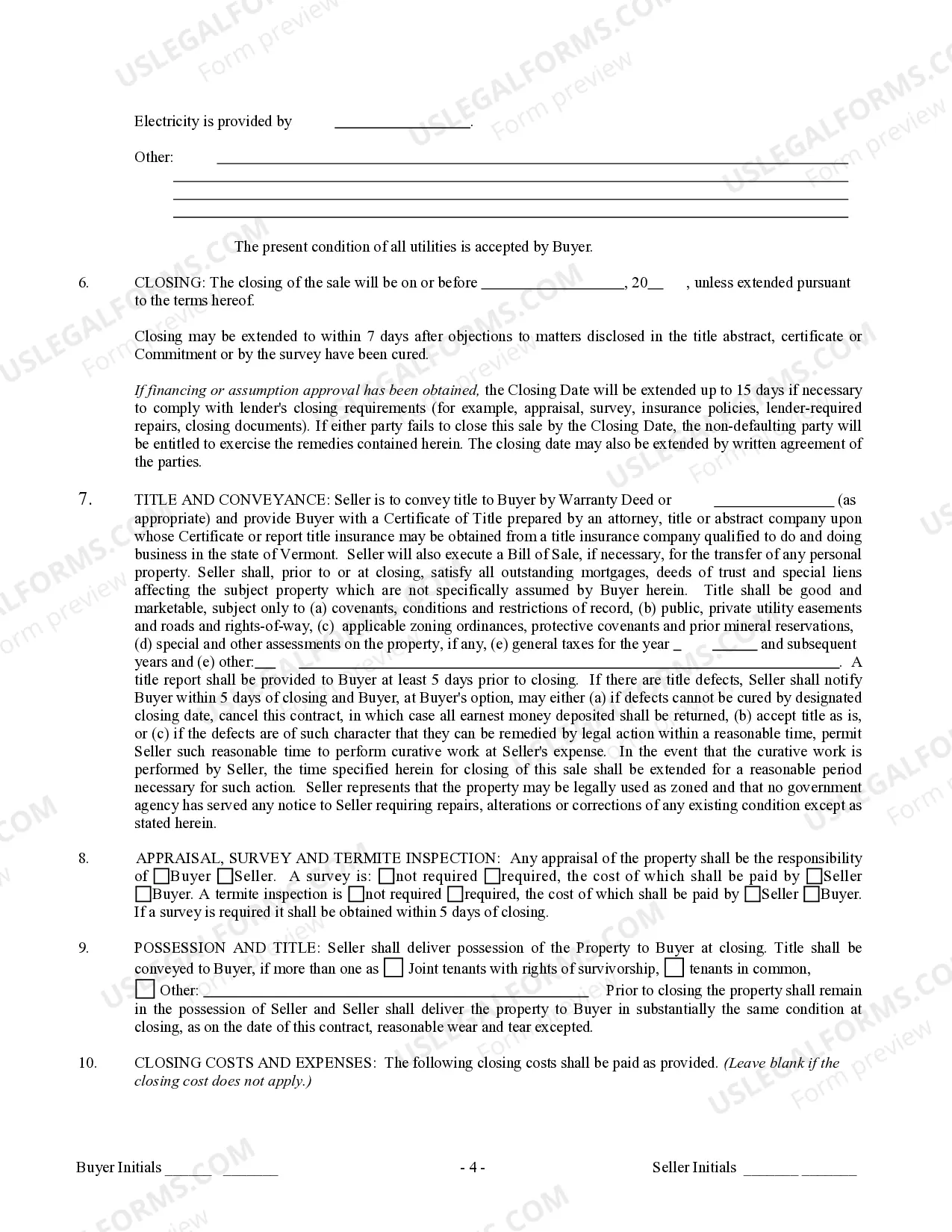 Preview Contract for Sale and Purchase of Real Estate with No Broker for Residential Home Sale Agreement