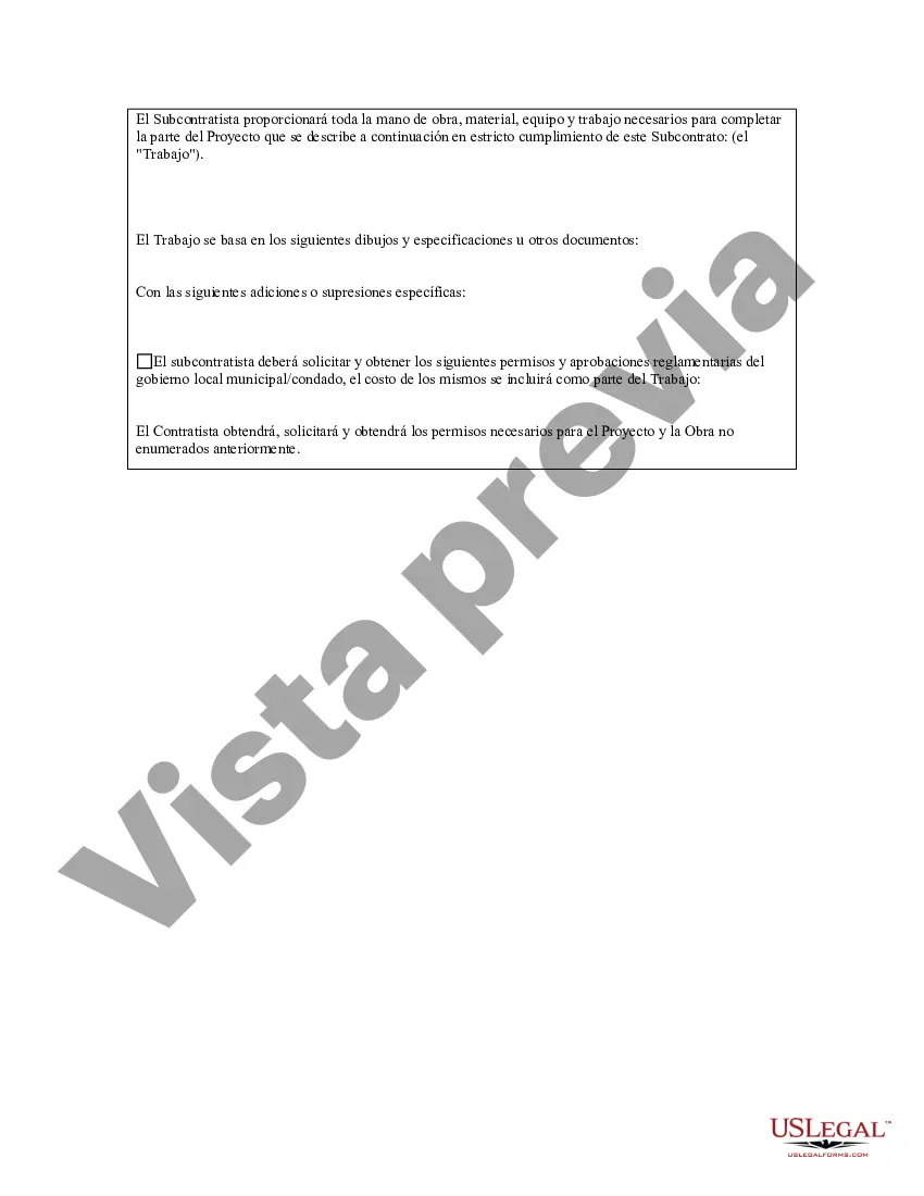 Preview Acuerdo de subcontratista