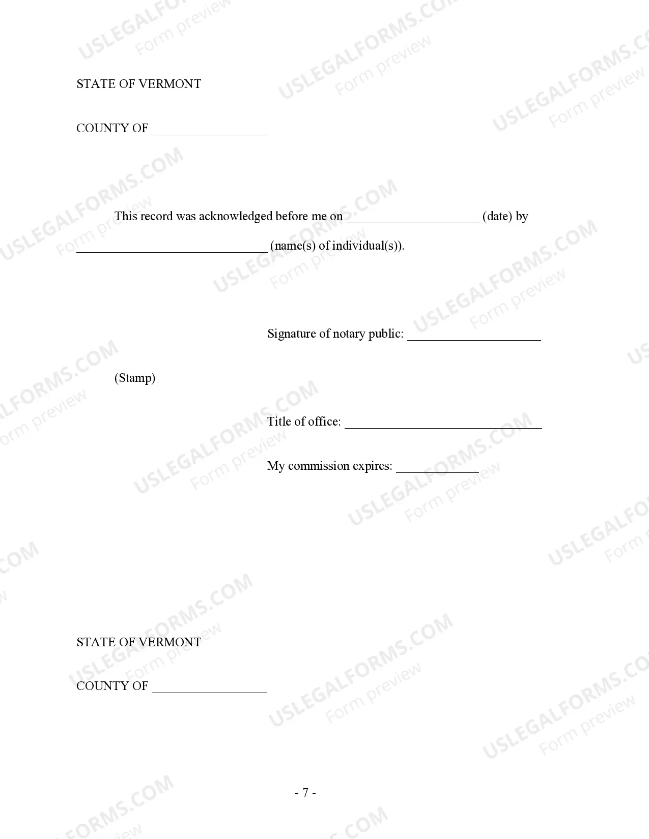 Preview Vermont Prenuptial Premarital Agreement with Financial Statements