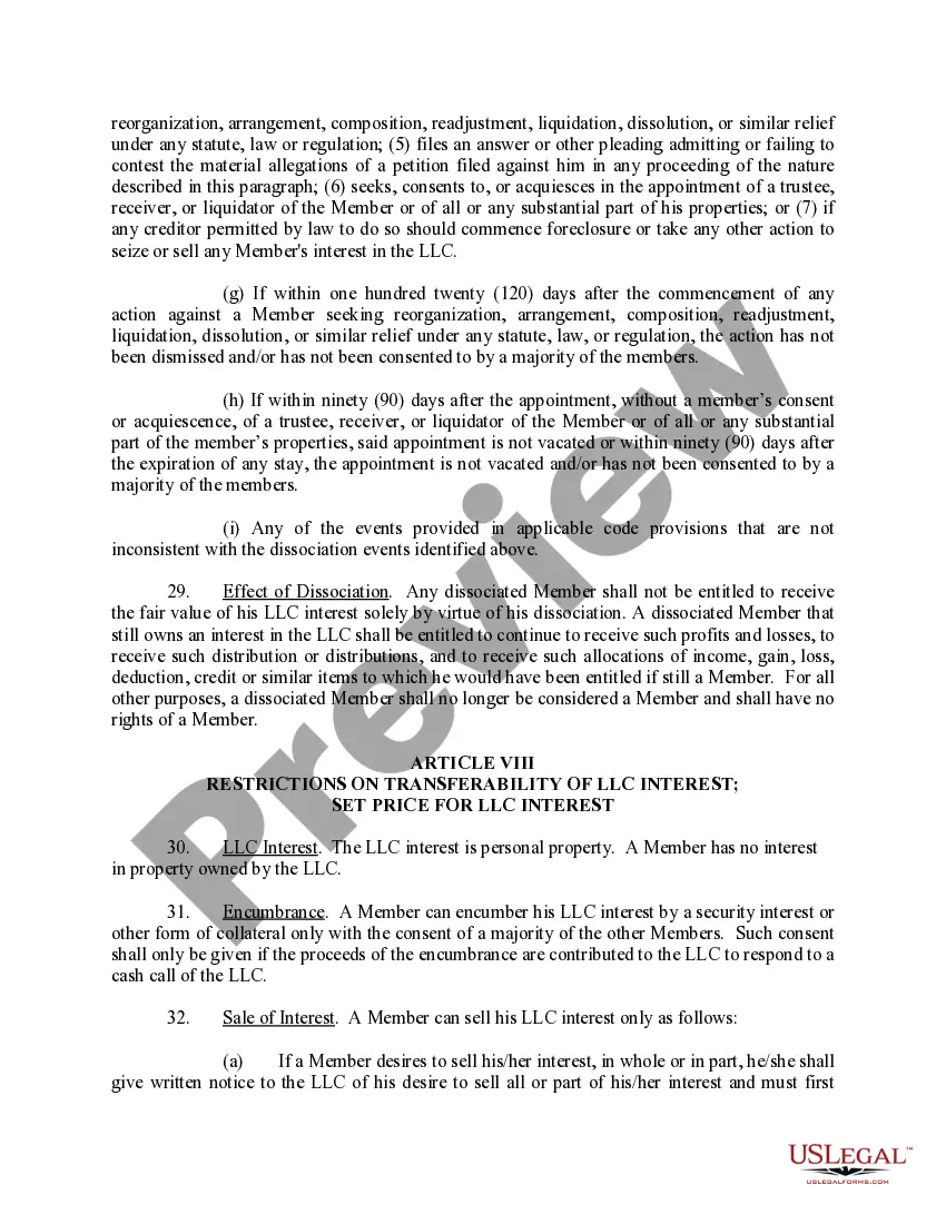 Get Limited Liability Company LLC Operating Agreement Preview Limited Liability Company LLC Operating Agreement