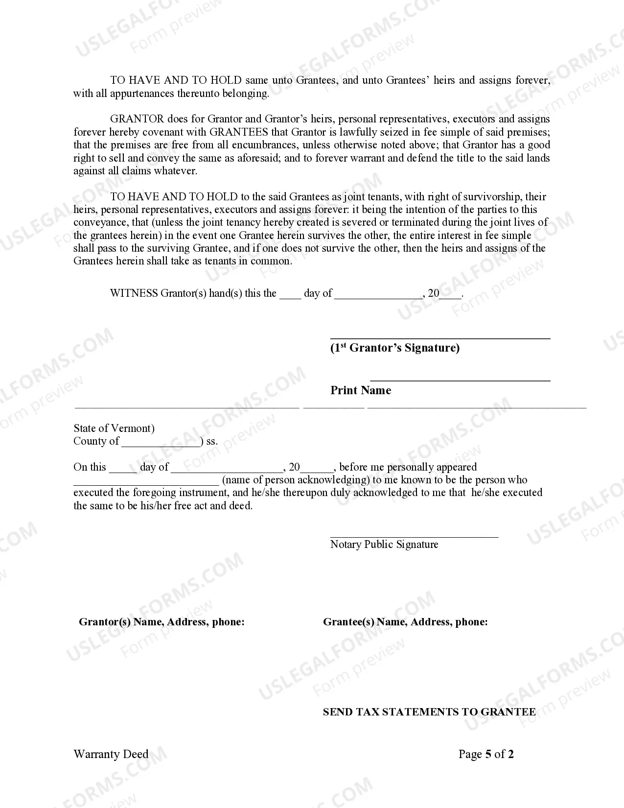 Preview Warranty Deed from Individual to Husband and Wife