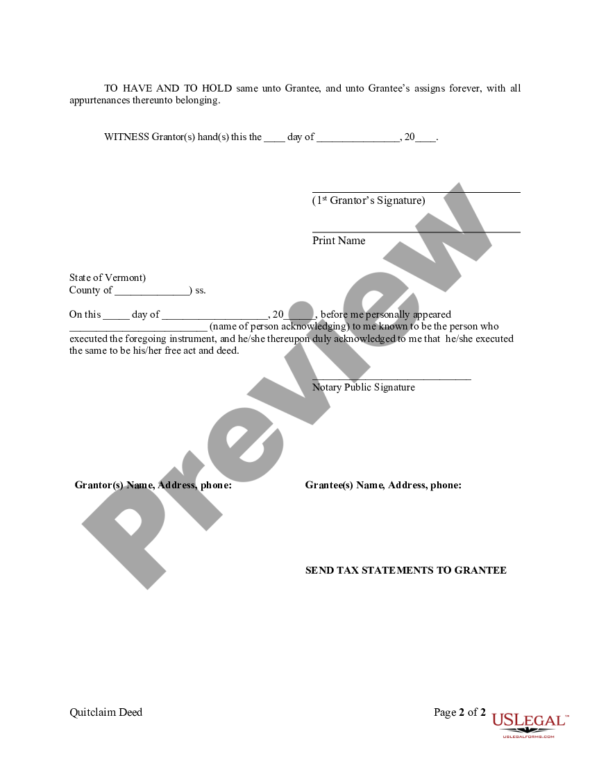 Quitclaim Deed From Husband To Himself And Wife For Life Us Legal Forms 2297