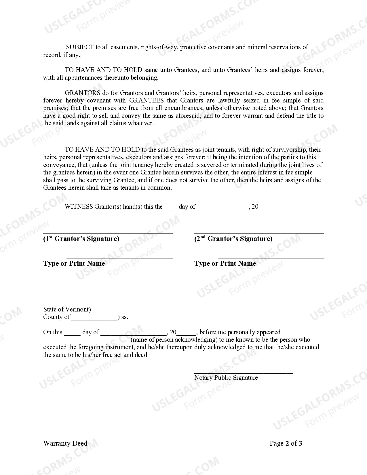 Preview Warranty Deed from Husband and Wife to Husband and Wife