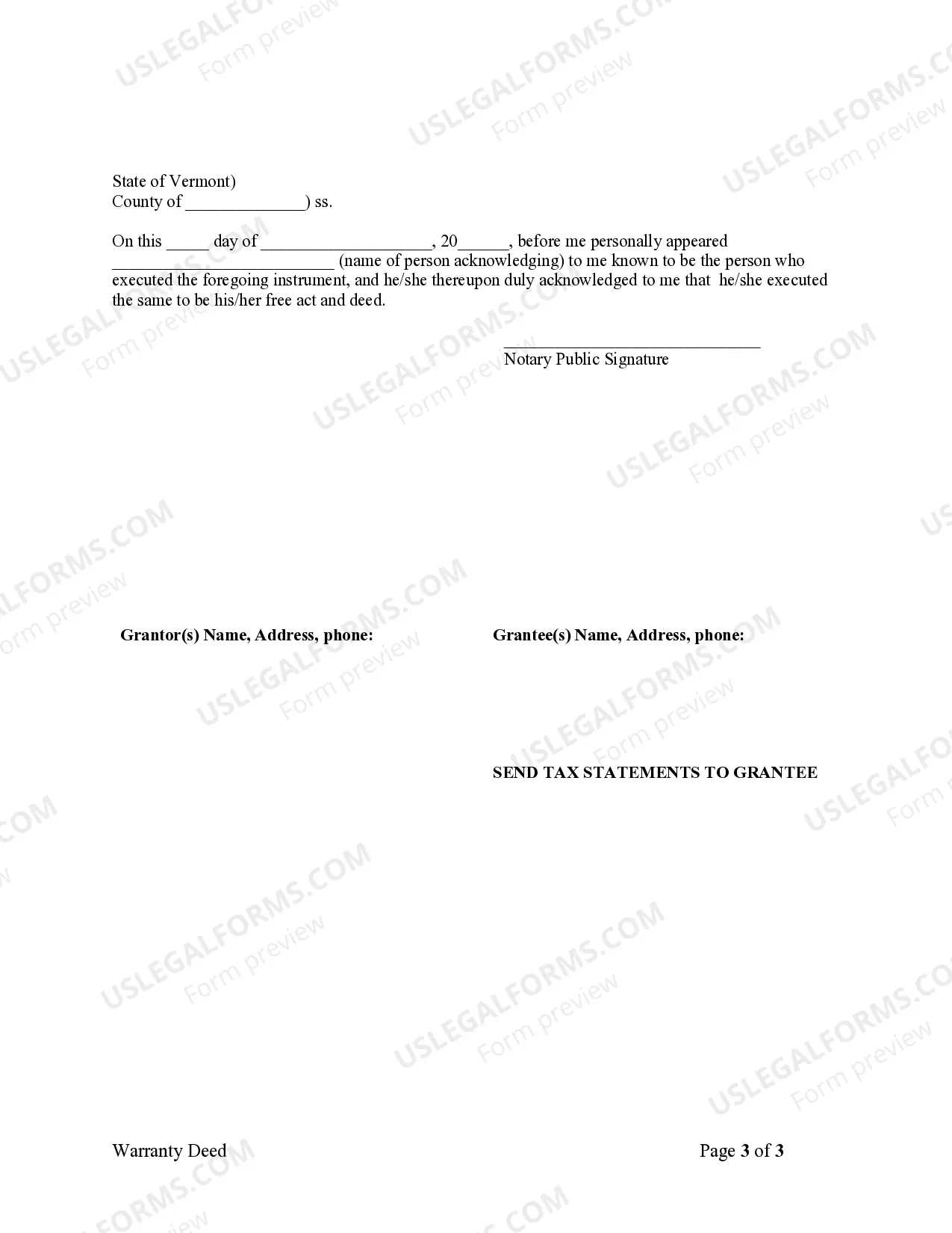 Preview Warranty Deed from Husband and Wife to Husband and Wife