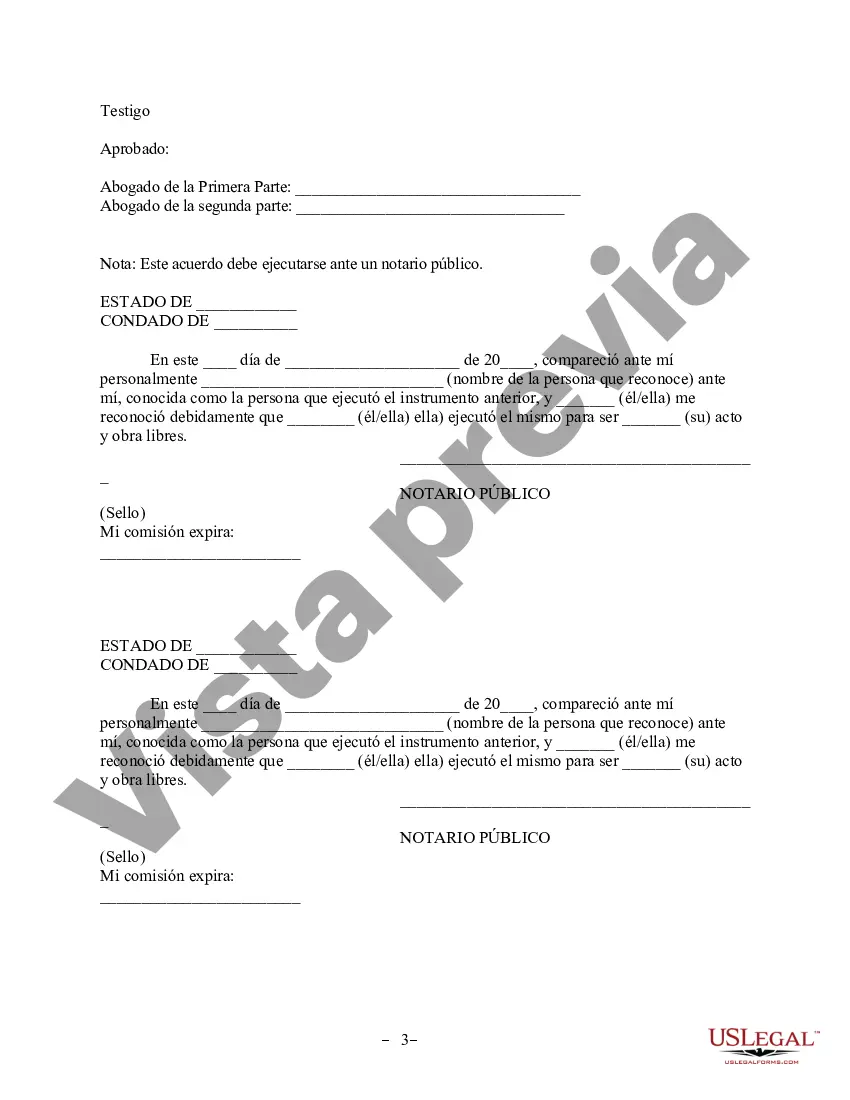 Preview Revocación del Acuerdo de Propiedad Postnupcial - Vermont