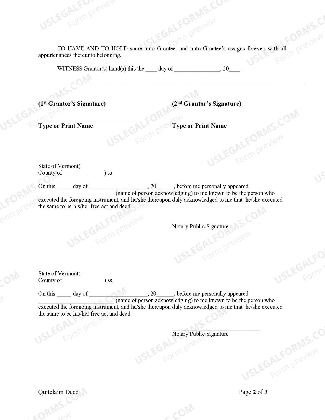 Preview Quitclaim Deed from Husband and Wife to an Individual