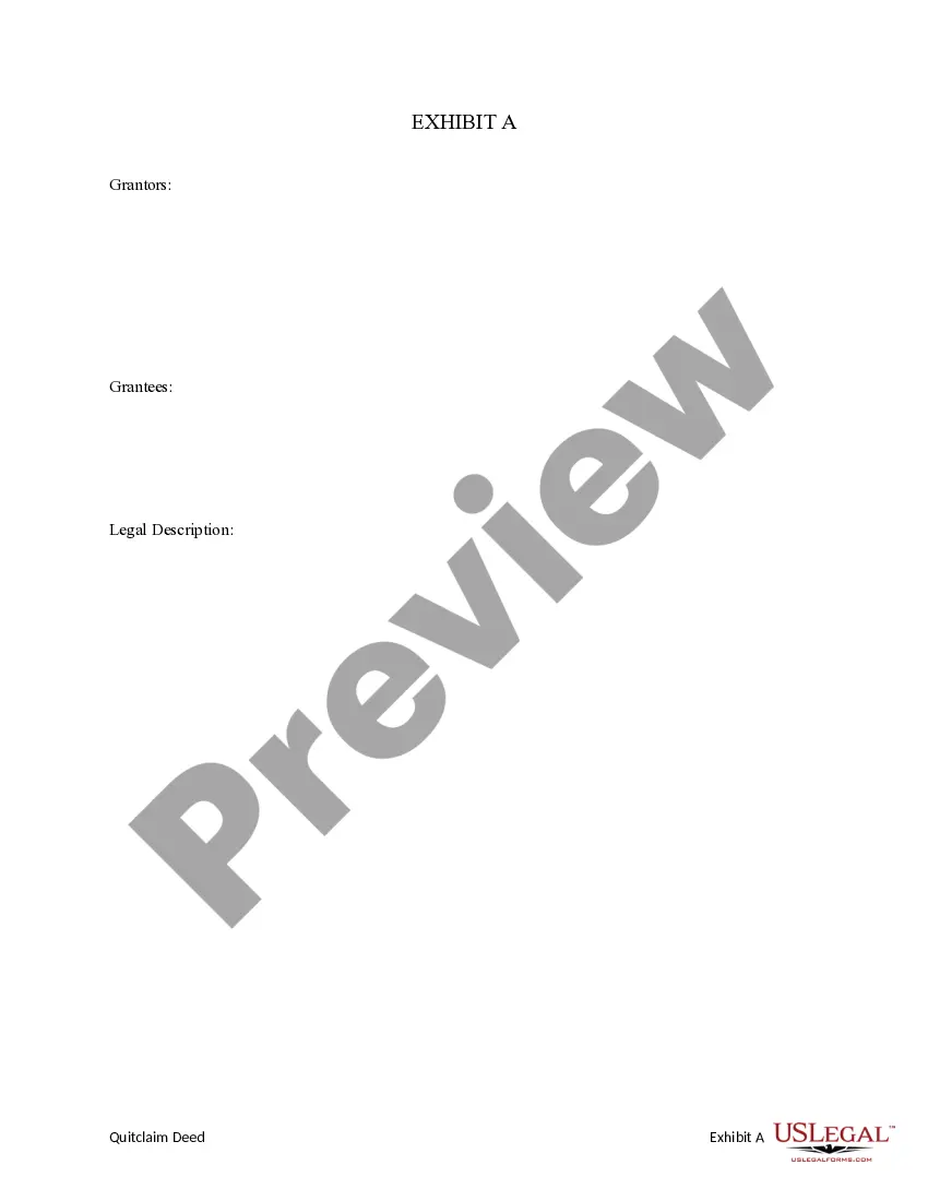 Preview Quitclaim Deed from Five Individuals to Four Individuals