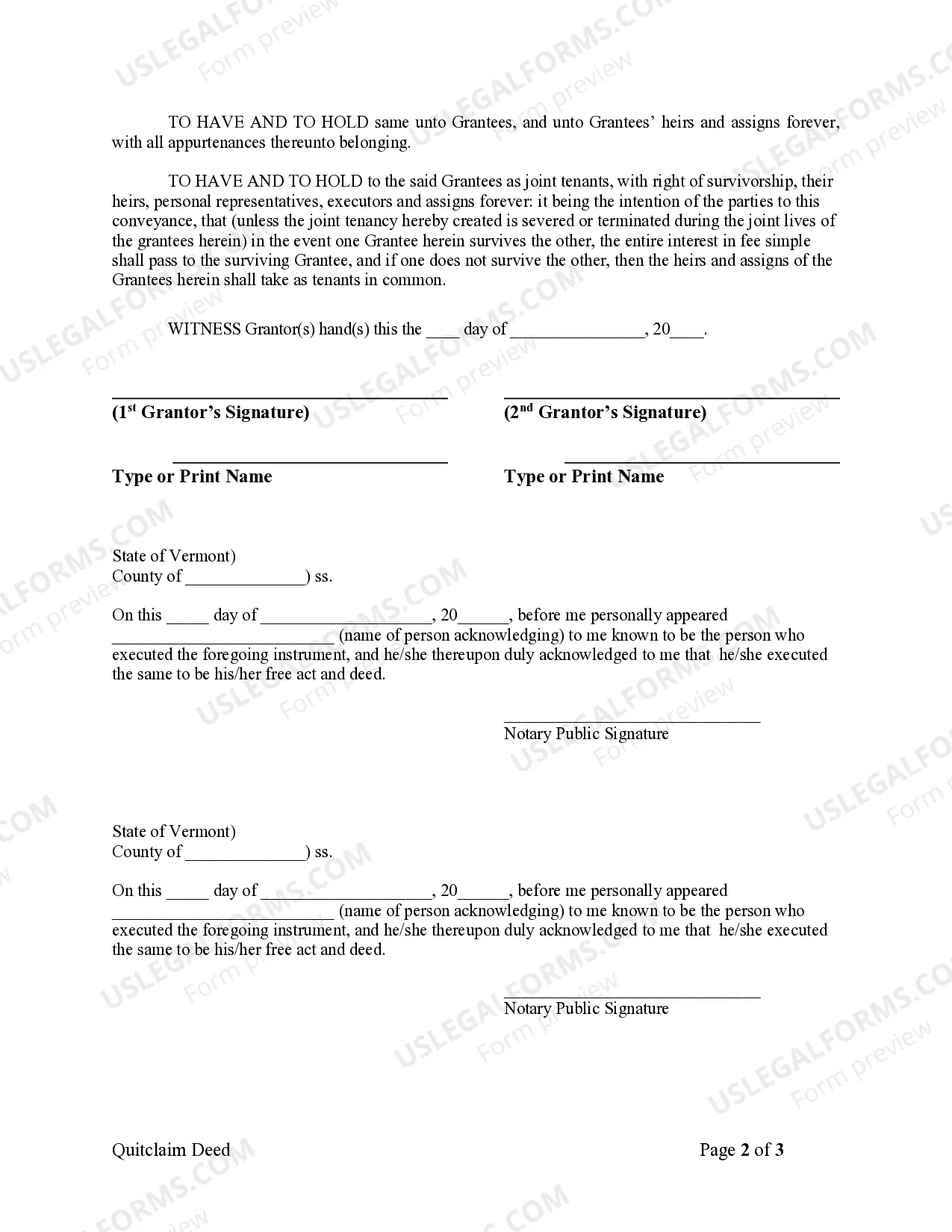 Preview Quitclaim Deed by Two Individuals to Husband and Wife