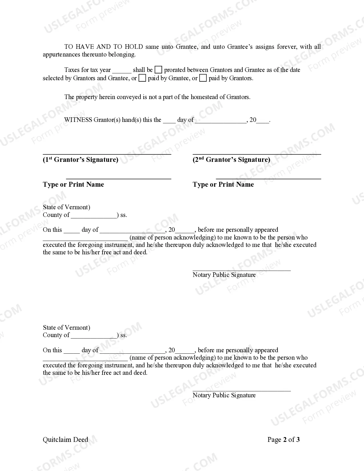 Preview Quitclaim Deed by Two Individuals to Corporation