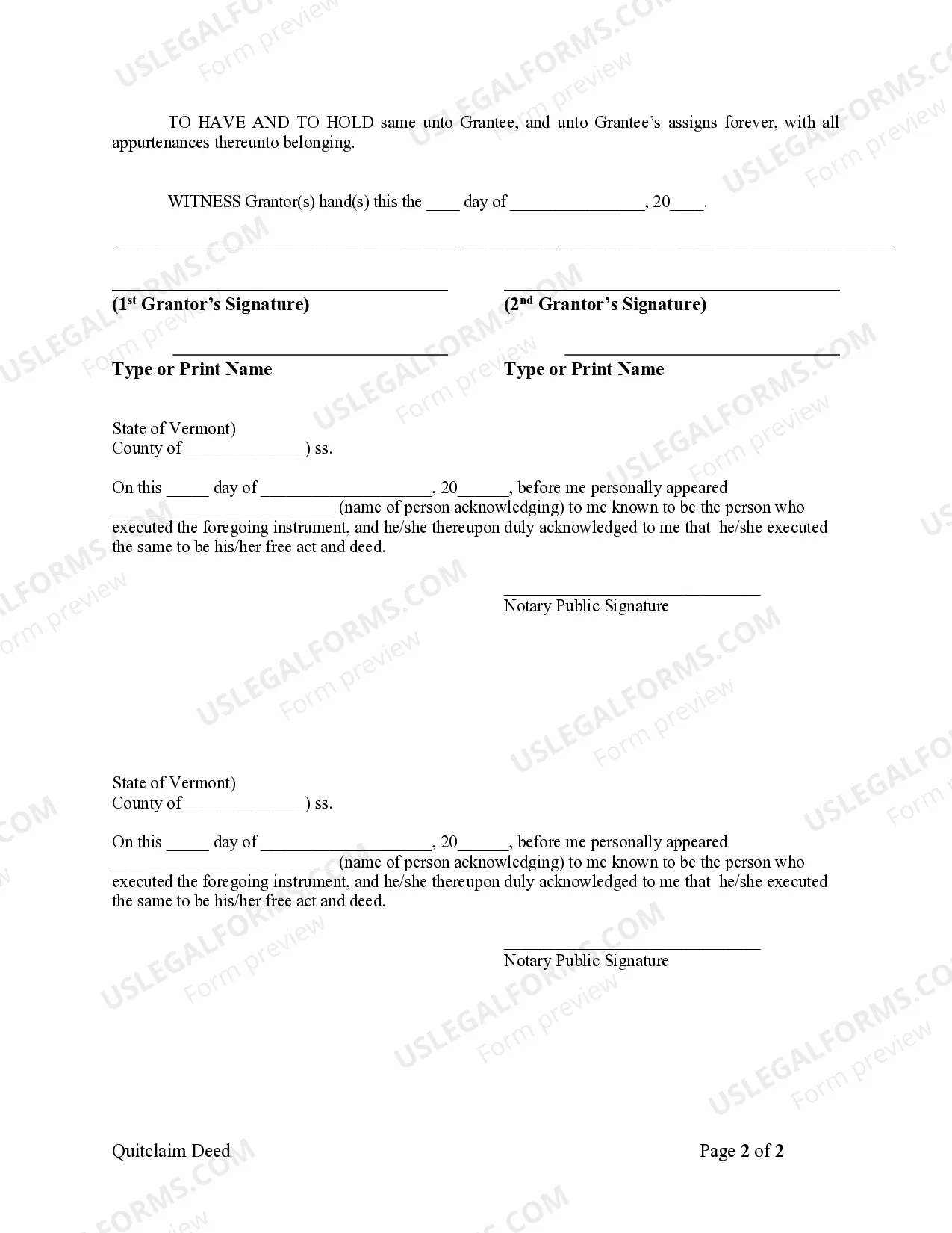 Preview Quitclaim Deed from Husband and Wife to LLC