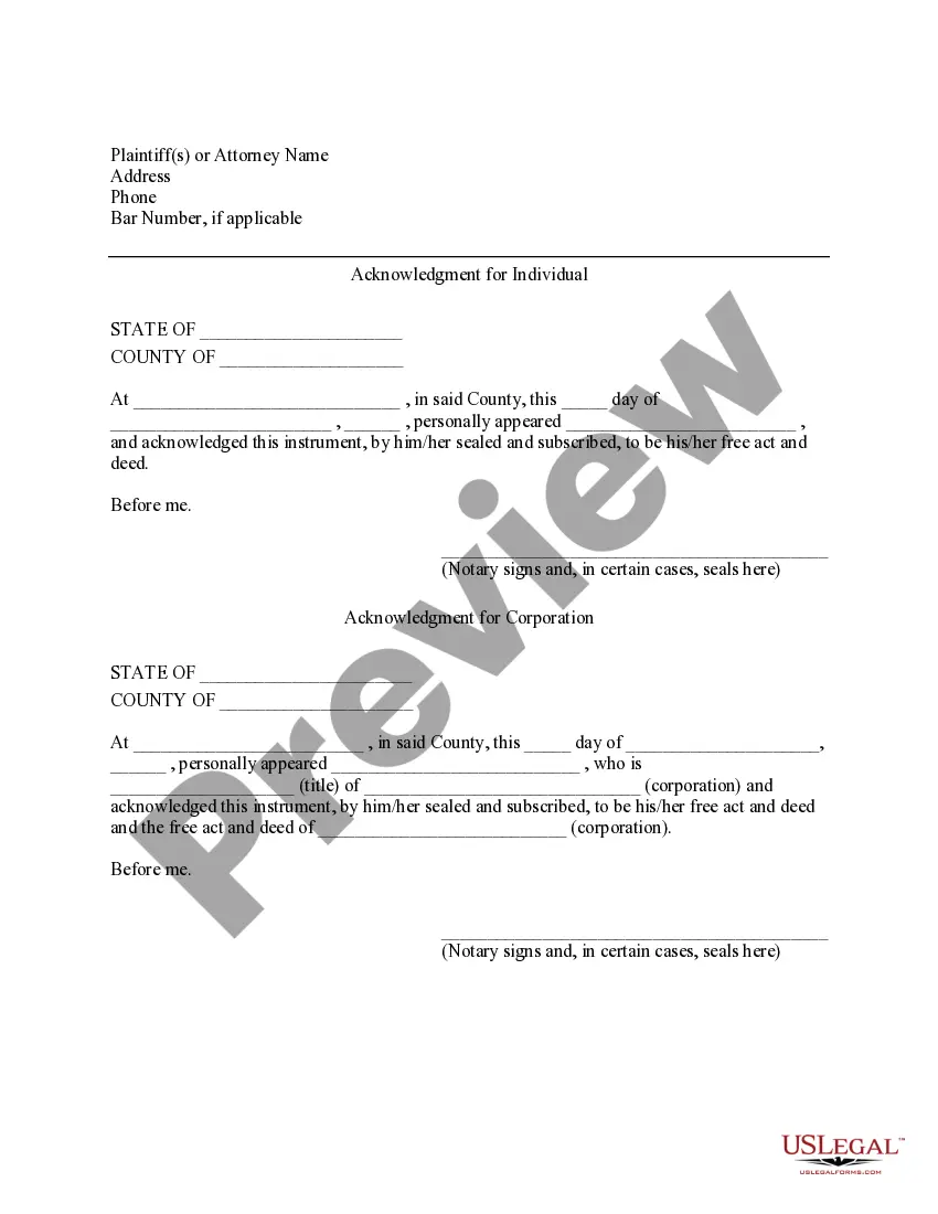 Preview Vermont Satisfaction of Judgment