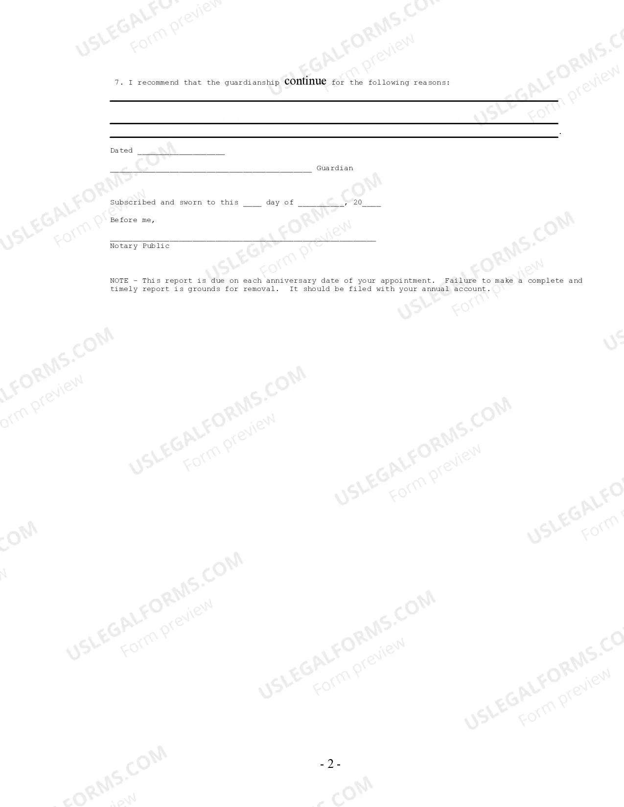 Preview Personal Status Report