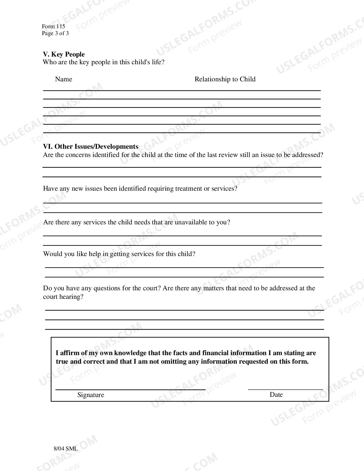 Preview Permanency Review Report