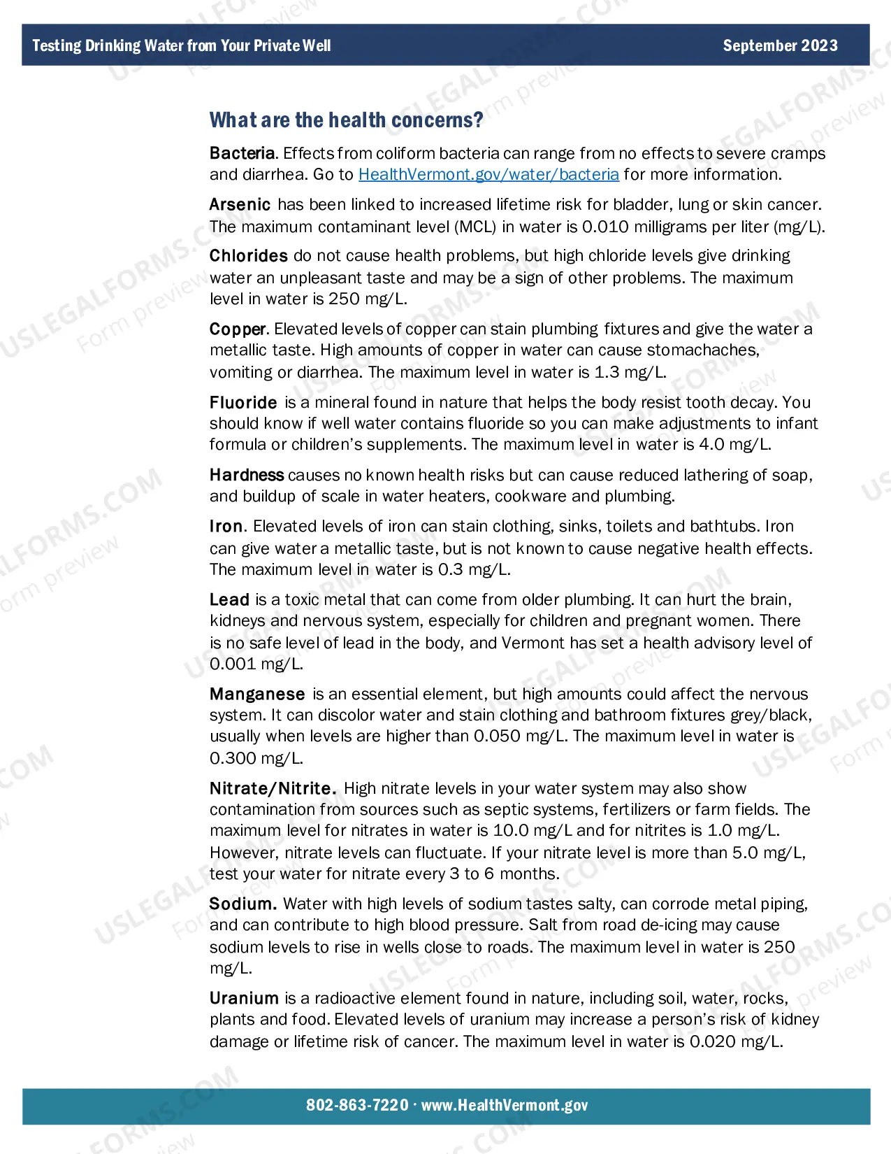 Preview Residential Real Estate Sales Disclosure Statement