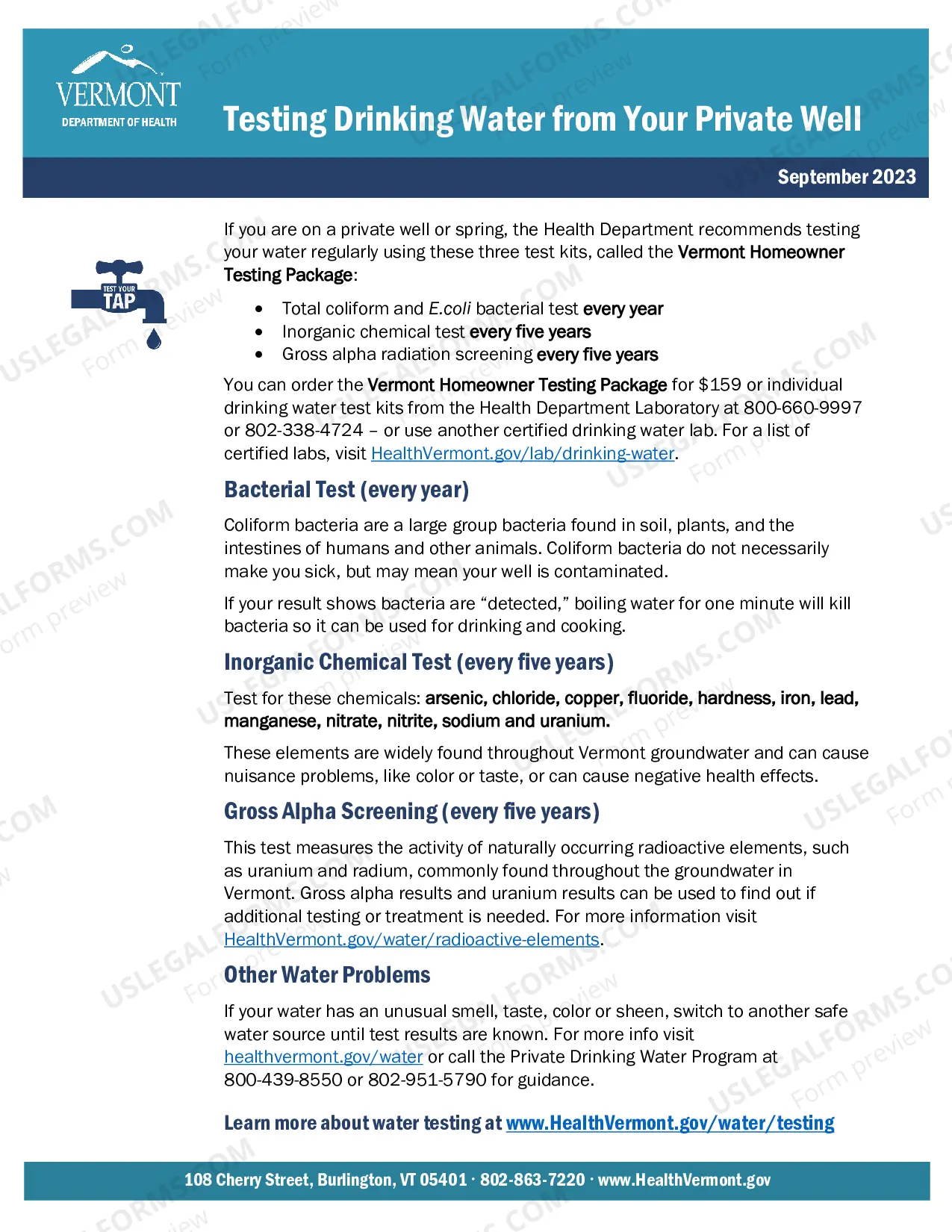 Preview Residential Real Estate Sales Disclosure Statement