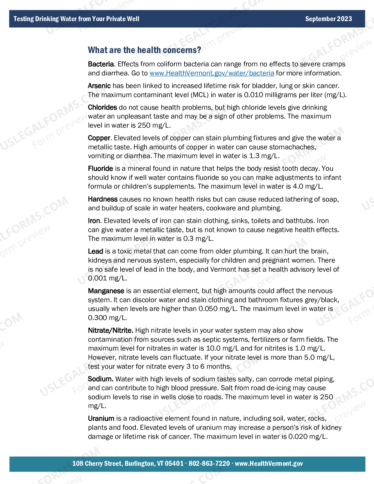 Preview Residential Real Estate Sales Disclosure Statement