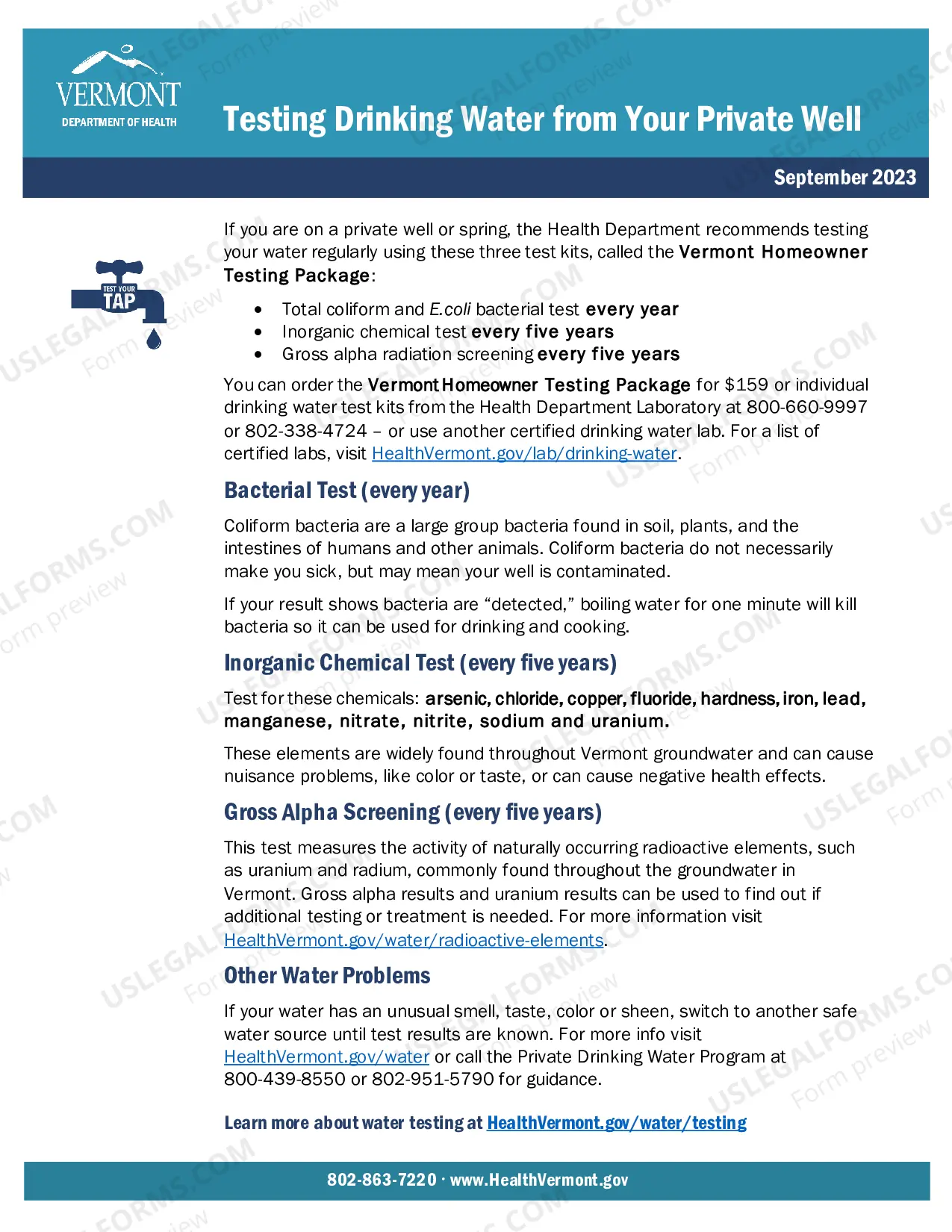 Preview Residential Real Estate Sales Disclosure Statement