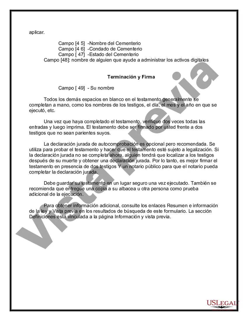 Preview Testamentos Mutuos o Últimas Voluntades y Testamentos para Personas Solteras que conviven con Hijos Menores