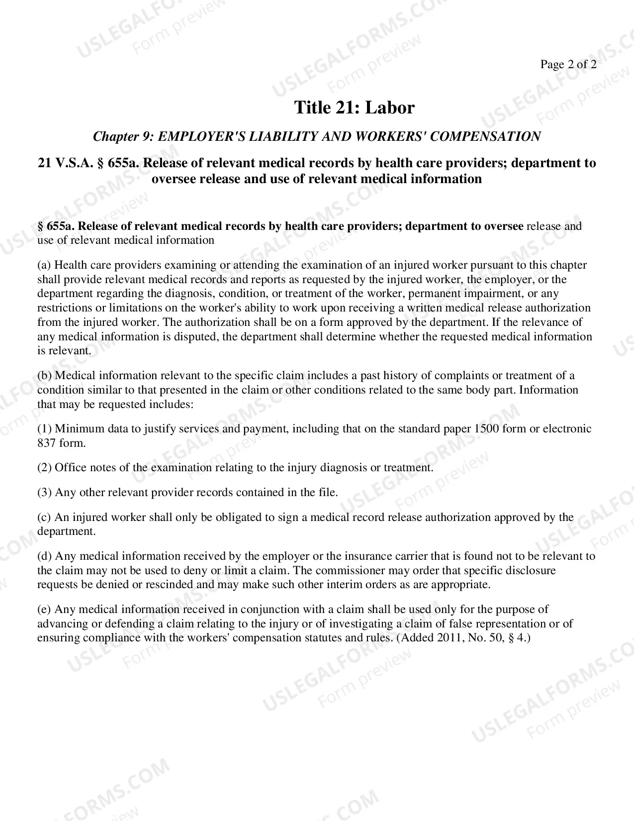Preview Medical Authorization - Workers' Compensation
